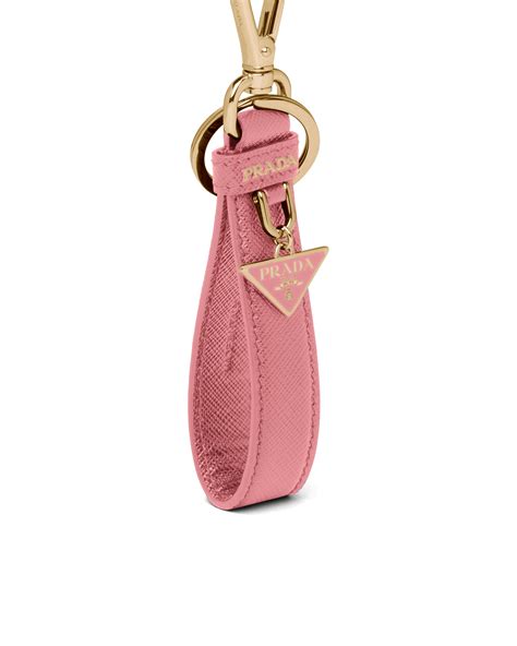 prada saffiano keychain|saffiano leather keychain.